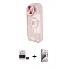MARSİLYAN™- iPhone 14 Pro Max Kılıf Kıvılcım Modern Koleksiyonu - Siyah Bilvis 3D Mat Cam Ekran Koruyucu + Bilvis Titan Kamera Lens - DNMR