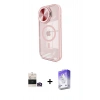 MARSİLYAN™- iPhone 14 Pro Max Kılıf Kıvılcım Modern Koleksiyonu - Siyah Bilvis 5in1 3D Magic Cam Ekran Koruyucu + Bilvis Titan Kamera Lens - GD
