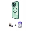MARSİLYAN™- iPhone 14 Pro Max Kılıf Kıvılcım Modern Koleksiyonu - Siyah Bilvis 5in1 3D Magic Cam Ekran Koruyucu + Bilvis Titan Kamera Lens - SH