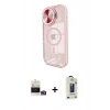 MARSİLYAN™- iPhone 14 Pro Max Kılıf Kıvılcım Modern Koleksiyonu - Siyah Bilvis Hayalet Cam Ekran Koruyucu + Bilvis Titan Kamera Lens - GD