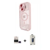 MARSİLYAN™- iPhone 14 Pro Max Kılıf Kıvılcım Modern Koleksiyonu - Siyah Bilvis Hayalet Cam Ekran Koruyucu + Bilvis Titan Kamera Lens - SH