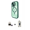MARSİLYAN™- iPhone 14 Pro Max Kılıf Kıvılcım Modern Koleksiyonu - Siyah Bilvis Hayalet Cam Ekran Koruyucu + Bilvis Titan Kamera Lens - GD