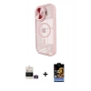 MARSİLYAN™- iPhone 14 Pro Max Kılıf Kıvılcım Modern Koleksiyonu - Siyah Buffer Hayalet Cam Ekran Koruyucu + Bilvis Titan Kamera Lens - GD