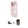 MARSİLYAN™- iPhone 14 Pro Max Kılıf Kıvılcım Modern Koleksiyonu - Siyah Buffer Hayalet Cam Ekran Koruyucu + Bilvis Titan Kamera Lens - SH