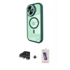 MARSİLYAN™- iPhone 14 Pro Max Kılıf Kıvılcım Modern Koleksiyonu - Siyah Joko 5D Cam + Raze Metal Kamera Lens - GS