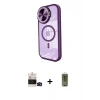 MARSİLYAN™- iPhone 14 Pro Max Kılıf Kıvılcım Modern Koleksiyonu - Siyah Joko Magic 5D Hayalet Cam + Bilvis Titan Kamera Lens - SH