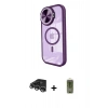 MARSİLYAN™- iPhone 14 Pro Max Kılıf Kıvılcım Modern Koleksiyonu - Siyah Joko Magic 5D Hayalet Cam + Raze Metal Kamera Lens - GS