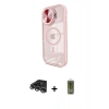 MARSİLYAN™- iPhone 14 Pro Max Kılıf Kıvılcım Modern Koleksiyonu - Siyah Joko Magic 5D Hayalet Cam + Raze Metal Kamera Lens - GS