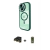 MARSİLYAN™- iPhone 14 Pro Max Kılıf Kıvılcım Modern Koleksiyonu - Siyah Joko Magic 5D Hayalet Cam + Raze Metal Kamera Lens - GD