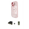 MARSİLYAN™- iPhone 14 Pro Max Kılıf Kıvılcım Modern Koleksiyonu - Siyah Joko Magic 5D Hayalet Cam + Raze Metal Kamera Lens - GD