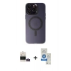 MARSİLYAN™- iPhone 14 Pro Max Kılıf Kozmos Çizgi Prime - Şeffaf Royal Nano Ekran Koruyucu + Bilvis Titan Kamera Lens - GD