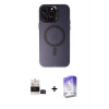 MARSİLYAN™- iPhone 14 Pro Max Kılıf Kozmos Çizgi Prime - Siyah Bilvis 5in1 3D Magic Cam Ekran Koruyucu + Bilvis Titan Kamera Lens - SH
