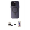 MARSİLYAN™- iPhone 14 Pro Max Kılıf Kozmos Çizgi Prime - Siyah Joko 5D Cam + Bilvis Titan Kamera Lens - SH