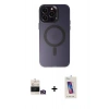 MARSİLYAN™- iPhone 14 Pro Max Kılıf Kozmos Çizgi Prime - Siyah Joko 5D Cam + Bilvis Titan Kamera Lens - GD