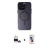 MARSİLYAN™- iPhone 14 Pro Max Kılıf Kozmos Çizgi Prime - Siyah Joko 5D Cam + Bilvis Titan Kamera Lens - GS