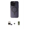 MARSİLYAN™- iPhone 14 Pro Max Kılıf Kozmos Çizgi Prime - Siyah Joko Magic 5D Hayalet Cam + Bilvis Titan Kamera Lens - GS