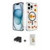 MARSİLYAN™- iPhone 14 Pro Max Kılıf Kozmos Doku - Siyah Mat Seramik Nano Ekran Koruyucu + Raze Metal Kamera Lens - GS