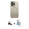 MARSİLYAN™- iPhone 14 Pro Max Kılıf Kozmos Form Özel Seri - Şeffaf Royal Nano Ekran Koruyucu + Bilvis Titan Kamera Lens - SH
