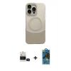 MARSİLYAN™- iPhone 14 Pro Max Kılıf Kozmos Form Özel Seri - Siyah 18D Cam Ekran Koruyucu + Bilvis Titan Kamera Lens - SH