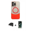 MARSİLYAN™- iPhone 14 Pro Max Kılıf Kozmos Form Özel Seri - Siyah 360 Mat Full Body Arka Koruyucu + Raze Metal Kamera Lens - GS