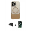 MARSİLYAN™- iPhone 14 Pro Max Kılıf Kozmos Form Özel Seri - Siyah 360 Mat Full Body Arka Koruyucu + Raze Metal Kamera Lens - GS