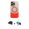 MARSİLYAN™- iPhone 14 Pro Max Kılıf Kozmos Form Özel Seri - Siyah 3D Antistatik Cam Ekran Koruyucu + Raze Metal Kamera Lens - GS