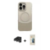 MARSİLYAN™- iPhone 14 Pro Max Kılıf Kozmos Form Özel Seri - Siyah 6D Mat Seramik Hayalet Nano Ekran Koruyucu + Raze Metal Kamera Lens - GS