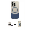 MARSİLYAN™- iPhone 14 Pro Max Kılıf Kozmos Form Özel Seri - Siyah 6D Mat Seramik Hayalet Nano Ekran Koruyucu + Bilvis Titan Kamera Lens - GD