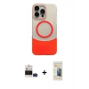MARSİLYAN™- iPhone 14 Pro Max Kılıf Kozmos Form Özel Seri - Siyah 6D Mat Seramik Hayalet Nano Ekran Koruyucu + Bilvis Titan Kamera Lens - DNMR