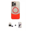 MARSİLYAN™- iPhone 14 Pro Max Kılıf Kozmos Form Özel Seri - Siyah Bilvis 3D Mat Cam Ekran Koruyucu + Bilvis Titan Kamera Lens - GD