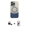 MARSİLYAN™- iPhone 14 Pro Max Kılıf Kozmos Form Özel Seri - Siyah Bilvis 3D Mat Cam Ekran Koruyucu + Bilvis Titan Kamera Lens - DNMR