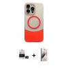 MARSİLYAN™- iPhone 14 Pro Max Kılıf Kozmos Form Özel Seri - Siyah Bilvis 3D Mat Cam Ekran Koruyucu + Bilvis Titan Kamera Lens - SH