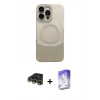 MARSİLYAN™- iPhone 14 Pro Max Kılıf Kozmos Form Özel Seri - Siyah Bilvis 5in1 3D Magic Cam Ekran Koruyucu + Raze Metal Kamera Lens - GD
