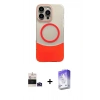 MARSİLYAN™- iPhone 14 Pro Max Kılıf Kozmos Form Özel Seri - Siyah Bilvis 5in1 3D Magic Cam Ekran Koruyucu + Bilvis Titan Kamera Lens - DNMR