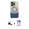 MARSİLYAN™- iPhone 14 Pro Max Kılıf Kozmos Form Özel Seri - Siyah Bilvis 5in1 3D Magic Cam Ekran Koruyucu + Bilvis Titan Kamera Lens - DNMR