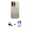 MARSİLYAN™- iPhone 14 Pro Max Kılıf Kozmos Form Özel Seri - Siyah Bilvis 5in1 3D Magic Cam Ekran Koruyucu + Bilvis Titan Kamera Lens - GS