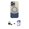 MARSİLYAN™- iPhone 14 Pro Max Kılıf Kozmos Form Özel Seri - Siyah Bilvis 5in1 3D Magic Cam Ekran Koruyucu + Bilvis Titan Kamera Lens - GD