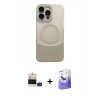 MARSİLYAN™- iPhone 14 Pro Max Kılıf Kozmos Form Özel Seri - Siyah Bilvis 5in1 5D Magic Hayalet Cam Ekran Koruyucu + Bilvis Titan Kamera Lens - DNMR