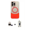 MARSİLYAN™- iPhone 14 Pro Max Kılıf Kozmos Form Özel Seri - Siyah Bilvis Hayalet Cam Ekran Koruyucu + Bilvis Titan Kamera Lens - SH