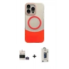MARSİLYAN™- iPhone 14 Pro Max Kılıf Kozmos Form Özel Seri - Siyah Bilvis Hayalet Cam Ekran Koruyucu + Bilvis Titan Kamera Lens - GD