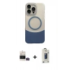 MARSİLYAN™- iPhone 14 Pro Max Kılıf Kozmos Form Özel Seri - Siyah Bilvis Hayalet Cam Ekran Koruyucu + Bilvis Titan Kamera Lens - GD