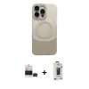 MARSİLYAN™- iPhone 14 Pro Max Kılıf Kozmos Form Özel Seri - Siyah Bilvis Hayalet Cam Ekran Koruyucu + Bilvis Titan Kamera Lens - SH