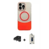MARSİLYAN™- iPhone 14 Pro Max Kılıf Kozmos Form Özel Seri - Siyah Bilvis Hayalet Cam Ekran Koruyucu + Raze Metal Kamera Lens - GS