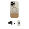 MARSİLYAN™- iPhone 14 Pro Max Kılıf Kozmos Form Özel Seri - Siyah Bilvis Hayalet Cam Ekran Koruyucu + Raze Metal Kamera Lens - GS