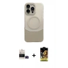 MARSİLYAN™- iPhone 14 Pro Max Kılıf Kozmos Form Özel Seri - Siyah Buffer Cam Ekran Koruyucu + Bilvis Titan Kamera Lens - SH