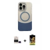 MARSİLYAN™- iPhone 14 Pro Max Kılıf Kozmos Form Özel Seri - Siyah Buffer Cam Ekran Koruyucu + Bilvis Titan Kamera Lens - SH