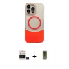 MARSİLYAN™- iPhone 14 Pro Max Kılıf Kozmos Form Özel Seri - Siyah Joko Magic 5D Hayalet Cam + Gümüş Bilvis Titan Kamera Lens