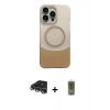 MARSİLYAN™- iPhone 14 Pro Max Kılıf Kozmos Form Özel Seri - Siyah Joko Magic 5D Hayalet Cam + Gümüş Raze Metal Kamera Lens