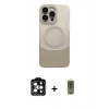 MARSİLYAN™- iPhone 14 Pro Max Kılıf Kozmos Form Özel Seri - Siyah Joko Magic 5D Hayalet Cam + PVD Metal Kamera Lens - TU
