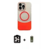 MARSİLYAN™- iPhone 14 Pro Max Kılıf Kozmos Form Özel Seri - Siyah Joko Magic 5D Hayalet Cam + PVD Metal Kamera Lens - TU